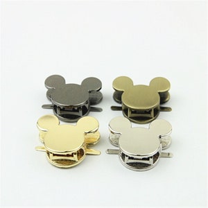 Mouse Flip Lock 1 5/8&quot; 42mm Purse Turn Lock Closure Heavy Duty Handbag Bag Making Replacement Hardware Accessories Wholesale Bulk