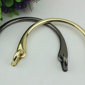 Mangos de bolso de arco redondo de metal 155 mm 6-1/8 "para bolsa de cuero Reemplazo de asa superior oro plata negro bronce para bolso de mano Hardware de billetera