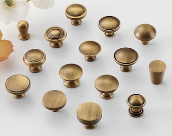 Alter Messing Schublade Knäufe Griffe Vintage Stil Handmade Home Möbel Verbesserung Küche Badezimmerschrank Kleiderschrank Kommode Tür Dekor