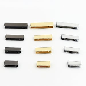 Clip Vite Cinturino Coperchio Fibbia 25 32 37 50 mm Nastro in pelle Cinturino Cintura Cavo Fine Colla Su Crimp Clamp Chiusure Borsa Borsa Fare Hardware