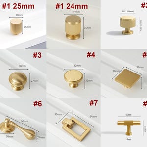 Knurled Solid Brass Cabinet Drawer Pulls Knobs Handles Modern ...