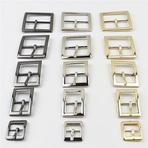 Pin Belt Buckle 5/8 3/4 1 1 1/4 1 1/2&quot; 16 19 25 32 38mm Heavy Duty Center Bar Buckle Handbag Bag Making Replacement Notions Wholesale Bulk