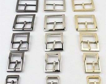 Pin Belt Buckle 5/8 3/4 1 1 1/4 1 1/2" 16 19 25 32 38mm Heavy Duty Center Bar Buckle Handbag Bag Making Replacement Notions Wholesale Bulk