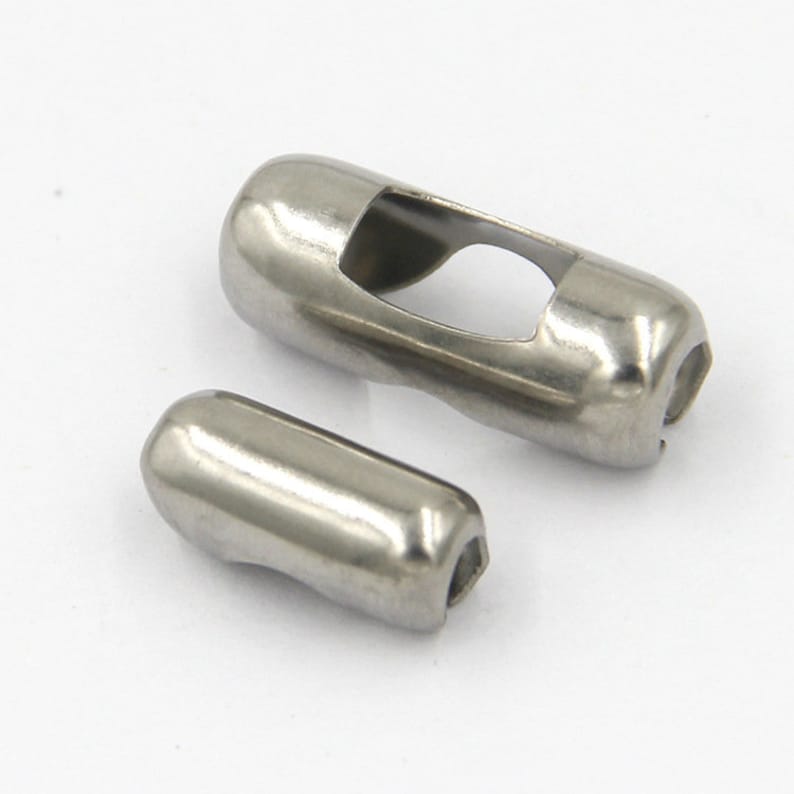 Surgical Stainless Steel Ball Chain Connector Clasp 1.5 5 mm Etsy