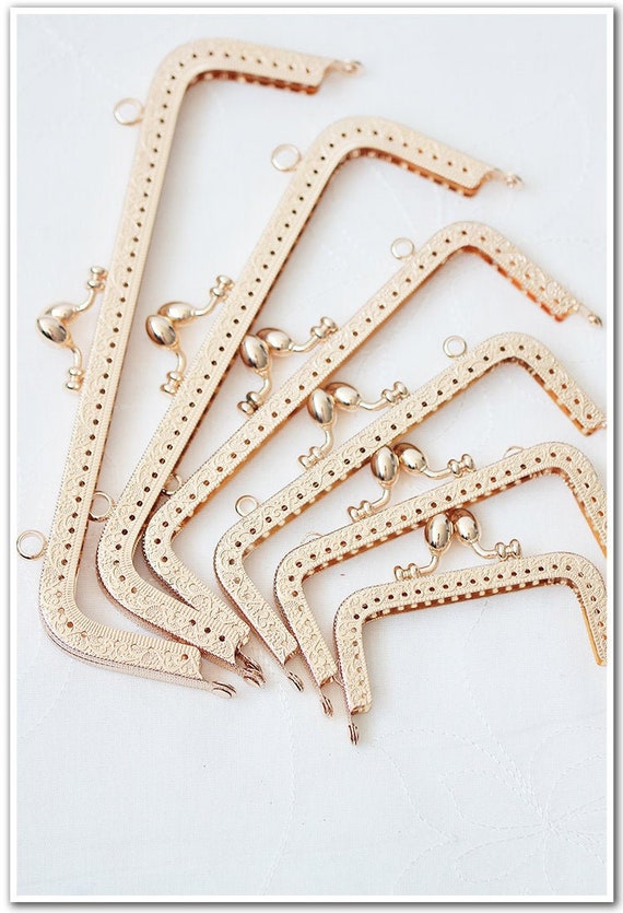Rose Gold Purse Frame Metal Vintage Pattern Snap Clasp for Bag Sewing Clutch Handbag Making Findings Hardware Supply Accessories 8 20cm Etsy