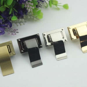 Zunge Drehverschluss 33mm Geldbörse Charm Organizer Gepäck hardware antik gold Verschluss und Schlüsselverschluss kleine Tasche Clutch Metall Zubehör