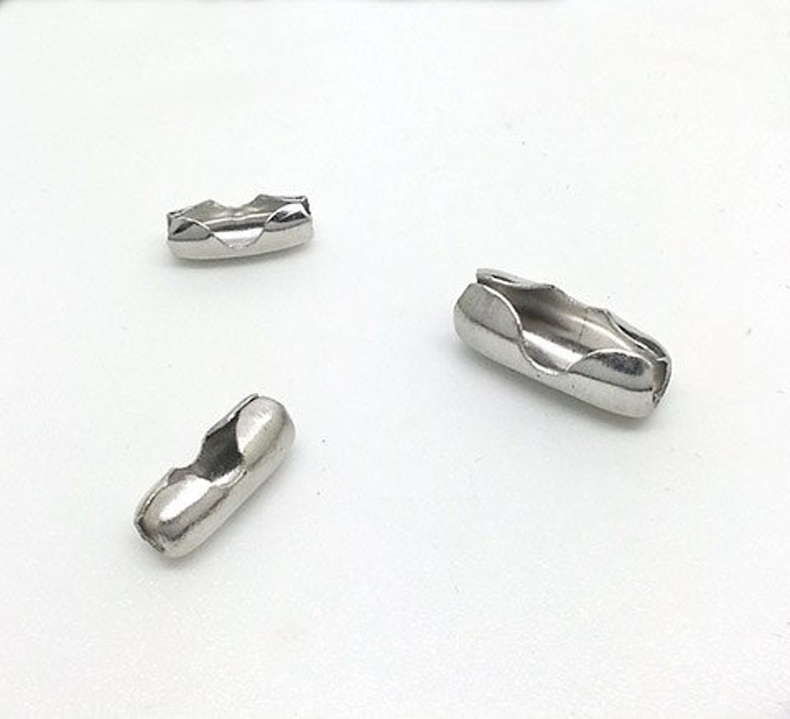 Surgical Stainless Steel Ball Chain Connector Clasp 1.5 5 mm Etsy