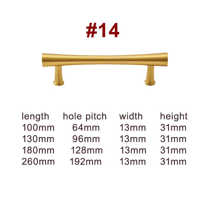 Solid Brass Cabinet Drawer Pulls Knobs Modern Minimalist Art Deco ...