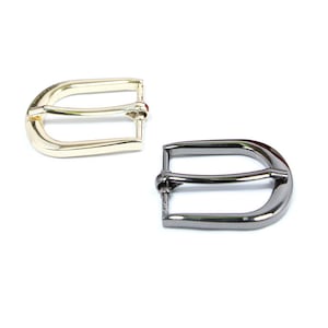 Metall Gürtelschnalle 13 16 20 25mm Heel Bar Single Pin Prong Gold Schwarz Silber Zunge Riemen Leder Handwerk Hardware Fix Reparatur Ersatz