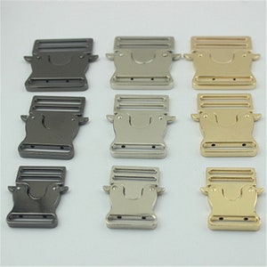 Adjustable Side Buckle 1 1 1/4 1 1/2 25 31 38mm Metal Quick Release Buckle Bag Handbag Backpack Dog Collar Belt Making Paracord Hardware