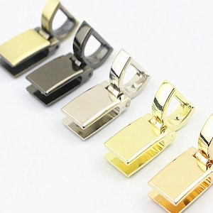 Strap Griffe Stecker 1/2 Zoll 13mm Lock Schnalle Gold Schwarz Silber Hardware Leder Geldbörse Tasche Handtasche Kupplung Rucksack DIY Lieferungen