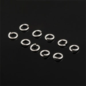 Stainless Steel Open Jump Rings 10-30mm 12 10 8 Gauge Dull Silver Color OD Connector Wire Chainmail Chainmaille Weave Jewelry Hardware DIY image 3
