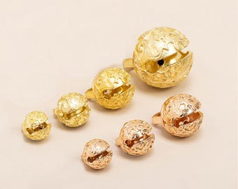 Porte-clés pendentif en laiton massif, 8-18 mm, 1/4-3/4 pouces, cuivre robuste, bricolage, accessoires, maroquinerie, gros en vrac