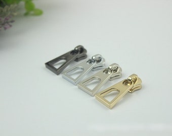Zipper Pull #5 Metal 1 1/2" 37mm Zipper Head Pull-Tab Replacement Heavy Duty Handbag Bag Making Hardware Wholesale Bulk