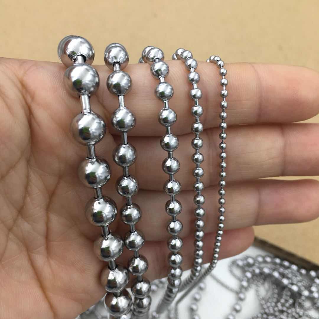 Stainless Steel Ball Chain 1.2 1.5 2 2.4 3 3.2 4 4.5 5 6 8