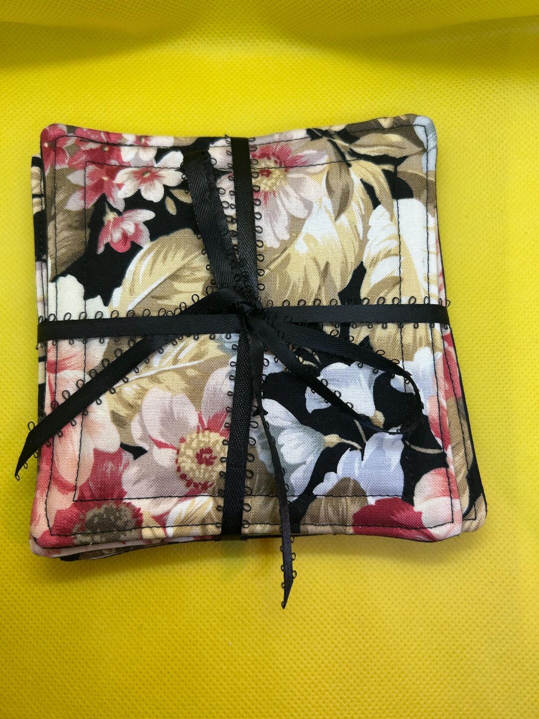 Floral Coasters/mug Rug Set - Etsy