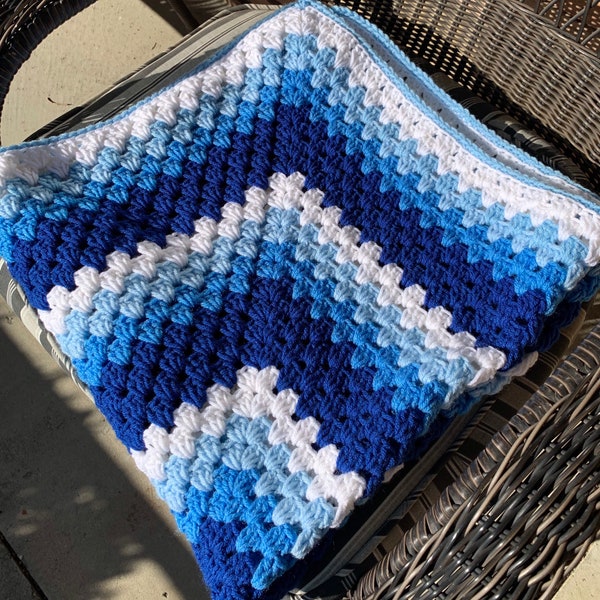 Cool Blues baby/lap blanket