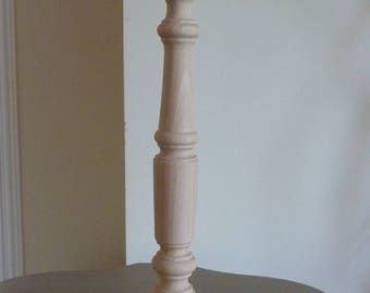 Raw beech wood lamp base