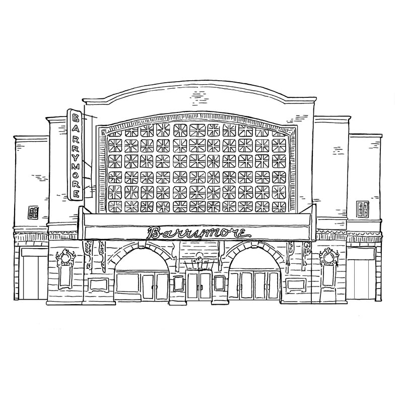 Broadway Theatres A3 Print on recycled paper image 5