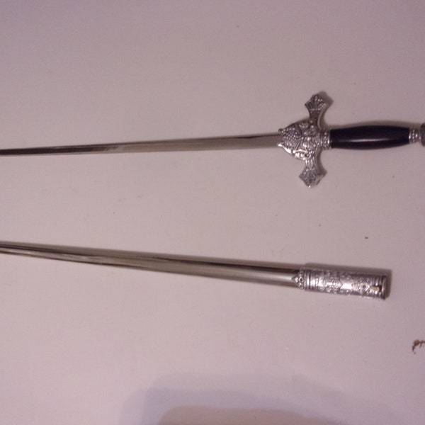 Knights of Columbus  3' Ceremonial Sword and Scabbard  Near Mint