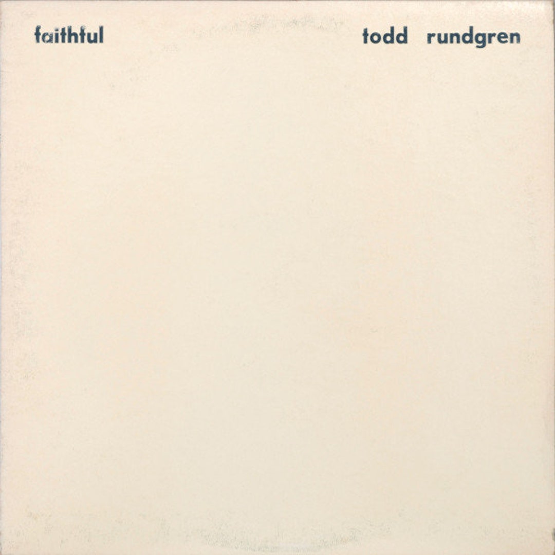 Todd Rudgren Lp Faithful Todd Rundgren LP 1976 Fast Shipping - Etsy