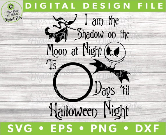 Download I Am The Shadow Nightmare Before Christmas Svg Digital Etsy