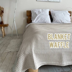 Waffel Baumwolle Bettbezug, Waffel Decke Queen oder King Size100% Baumwolle, Benutzerdefinierte Größe Weicher Bettüberwurf