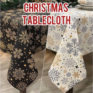 Christmas tablecloth, christmas ornaments, christmas decor, custom tablecloth, tablecloth rectangle, christmas, vintage christmas tablecloth