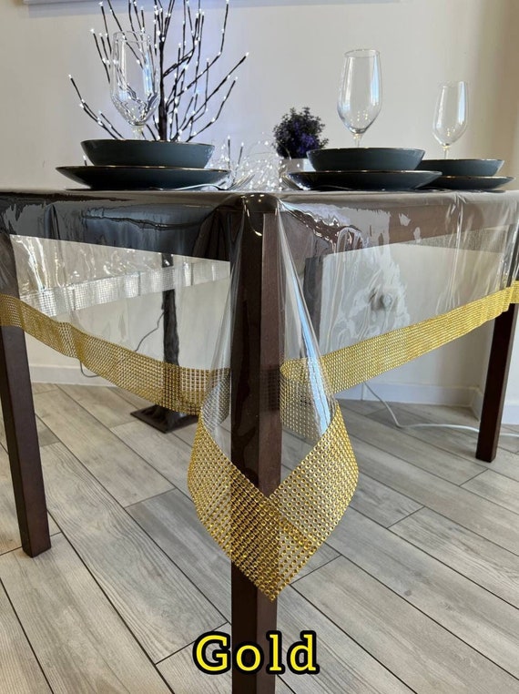 Premium Table Schreibtisch Klare Tischdecke Wasser- und hitzebeständig, Сustom Tischdecke, Antibakterielle Tischdecke, Transparent Abwischbar