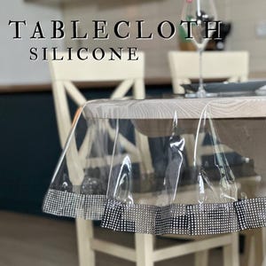 Summer Vinyl Wipe Clean Tablecloth - Wipe Clean Waterproof PVC Vinyl Tablecloth - Indoor and Outdoor Tablecloth