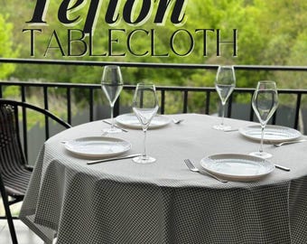 Mantel con estampado a cuadros, a prueba de derrames y resistente a los arañazos, ideas de decoración de mesa para eventos y fiestas.