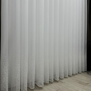 Personalized Sheer Curtain Panels, Gift for Mom, Perfect for Your Living Room, Delicate Embroidery, Custom Tulle Window Curtains