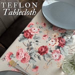 Waterproof Table Cover: Perfect for Outdoor Dining, Oilcloth Surface Repels Liquids, Easy Cleanup, Round Tablecloth