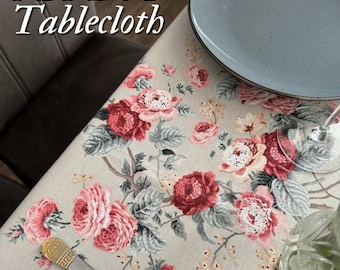 Waterproof Table Cover: Perfect for Outdoor Dining, Oilcloth Surface Repels Liquids, Easy Cleanup, Round Tablecloth