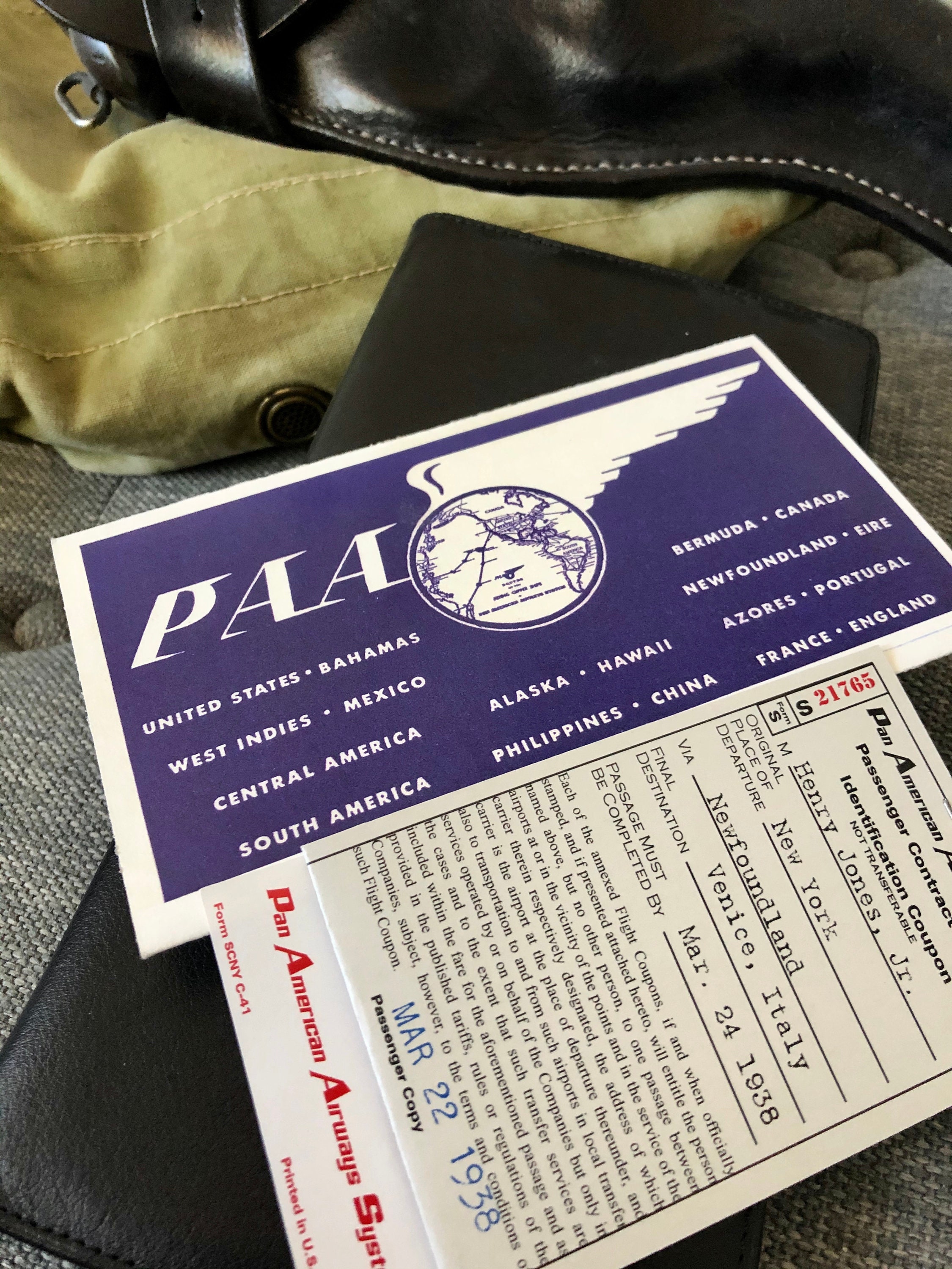 パンアメリカン航空✈︎ 40〜50sビンテージ未使用デッドストック＊真鍮ロカビリー パンアメリカン航空✈︎ 40〜50sビンテージ未使用デッドストック