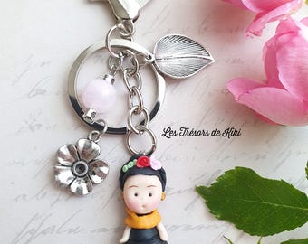 Charm para bolso de muñeca de arcilla polimérica - Accesorio para bolso, muñeca miniatura con charms, charms para bolso - charms para bolso - muñeca kawaii