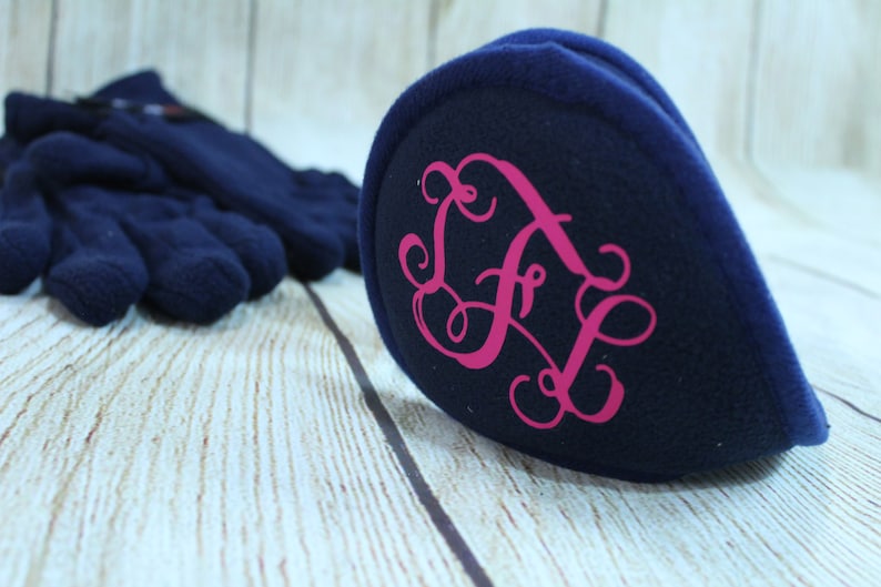 7 Monogram Ear Warmers For Women Winter Hats for Women,gifts for sorority sisters Ear Muffs for Women