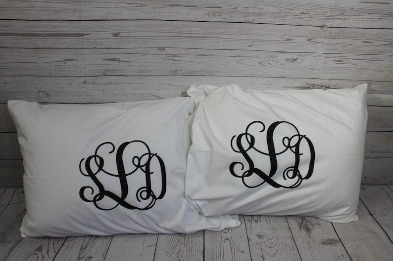Personalized Pillow Case Monogram Pillow Case Christmas Gift Idea Under 10
