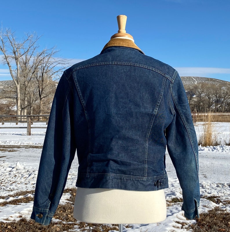 Lee Storm Rider Jean Jacket LargeVintage 1980sDenim JacketBlanket LinedBrass ButtonsExcellent Cond.Amazing Gift for Him or Her