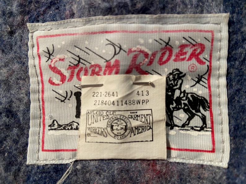 Lee Storm Rider Jean Jacket LargeVintage 1980sDenim JacketBlanket LinedBrass ButtonsExcellent Cond.Amazing Gift for Him or Her