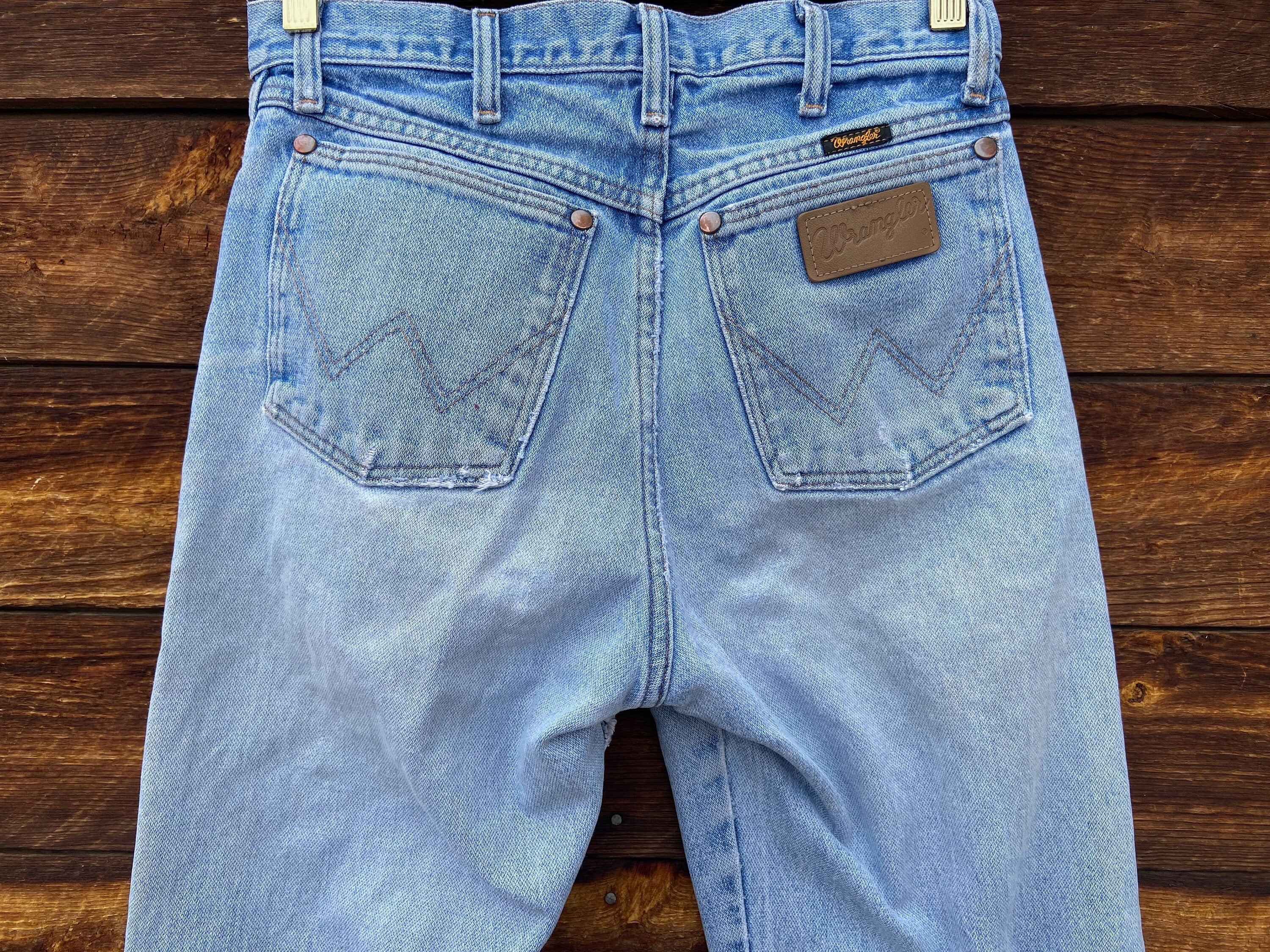 Faded Wrangler Jeans - Etsy