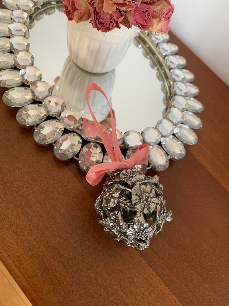 Potpourri holder silver potpourri holder shabby chic gift Etsy