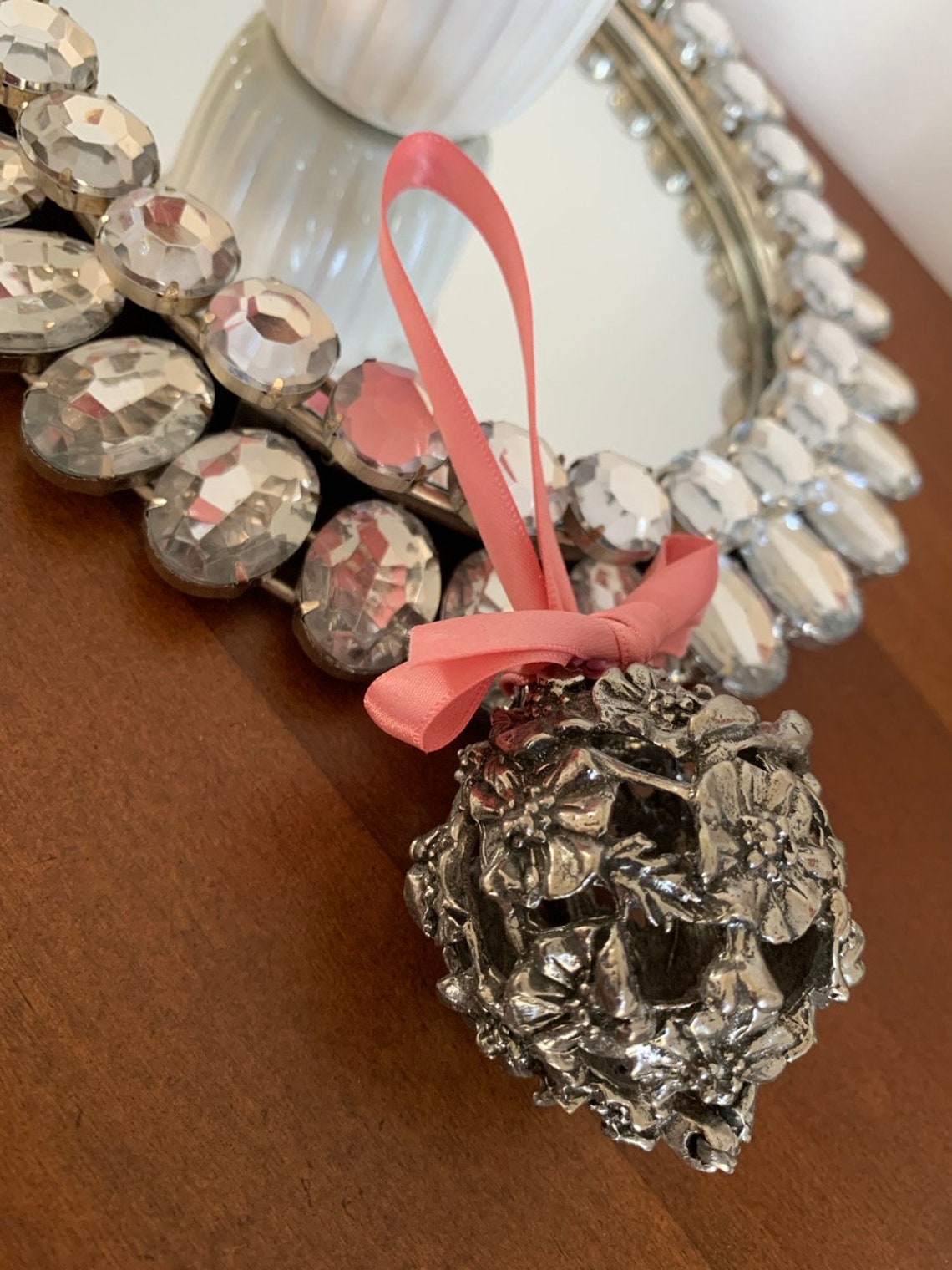 Potpourri holder silver potpourri holder shabby chic gift Etsy