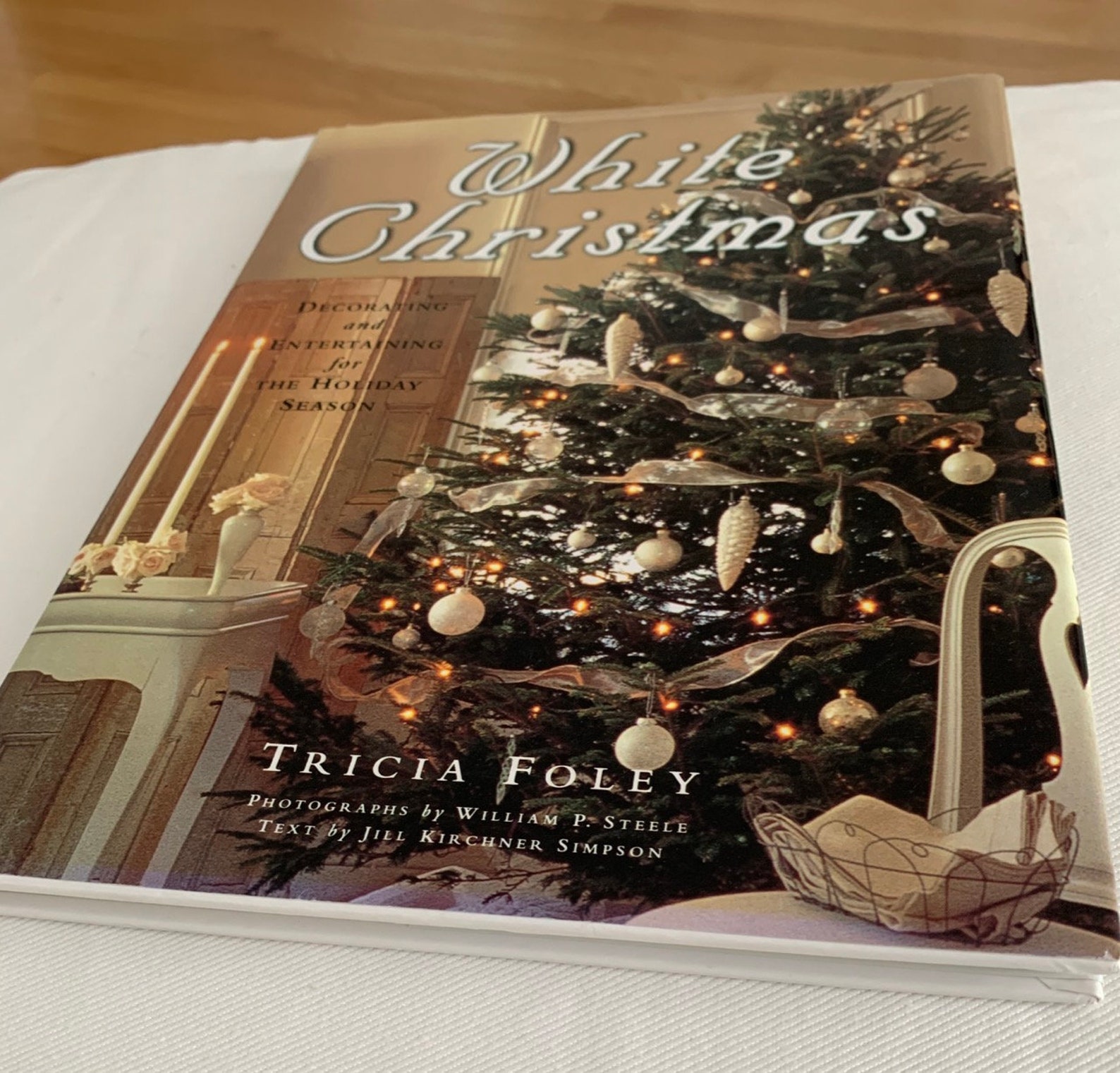 Christmas decorating book White Christmas by Tricia Foley Etsy