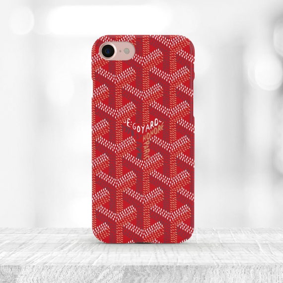 Goyard phone case iPhone 8 plus Red case French Paris Goyard