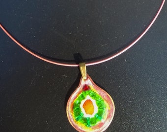 Pendentif émaux "l'atoll"