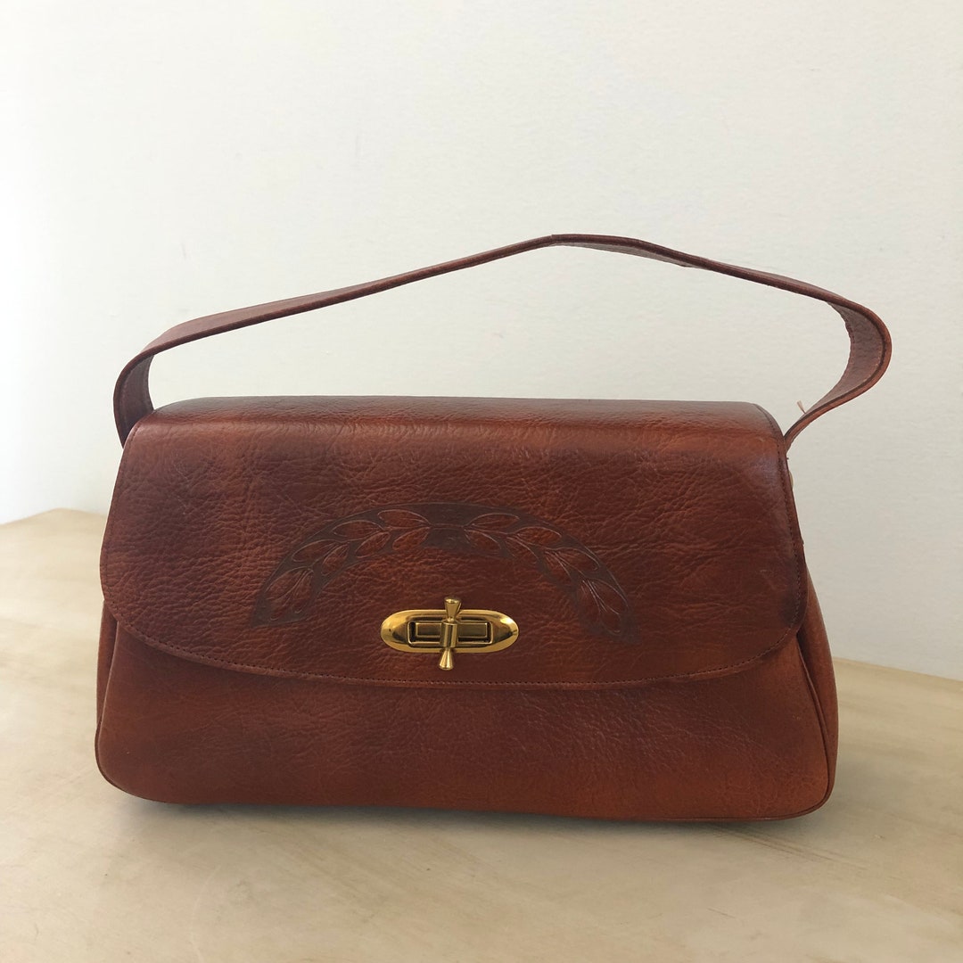 Vintage Meeker Purse Brown Leather Genuine Steerhide - Etsy