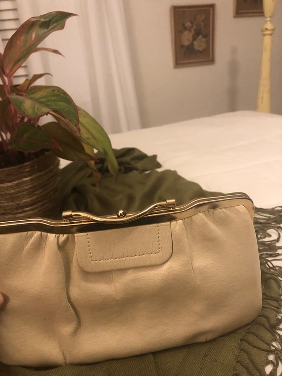 Mardane Clutch Purse, Tan Purse, 1950's Clutch