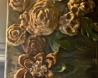 3D antique flowers