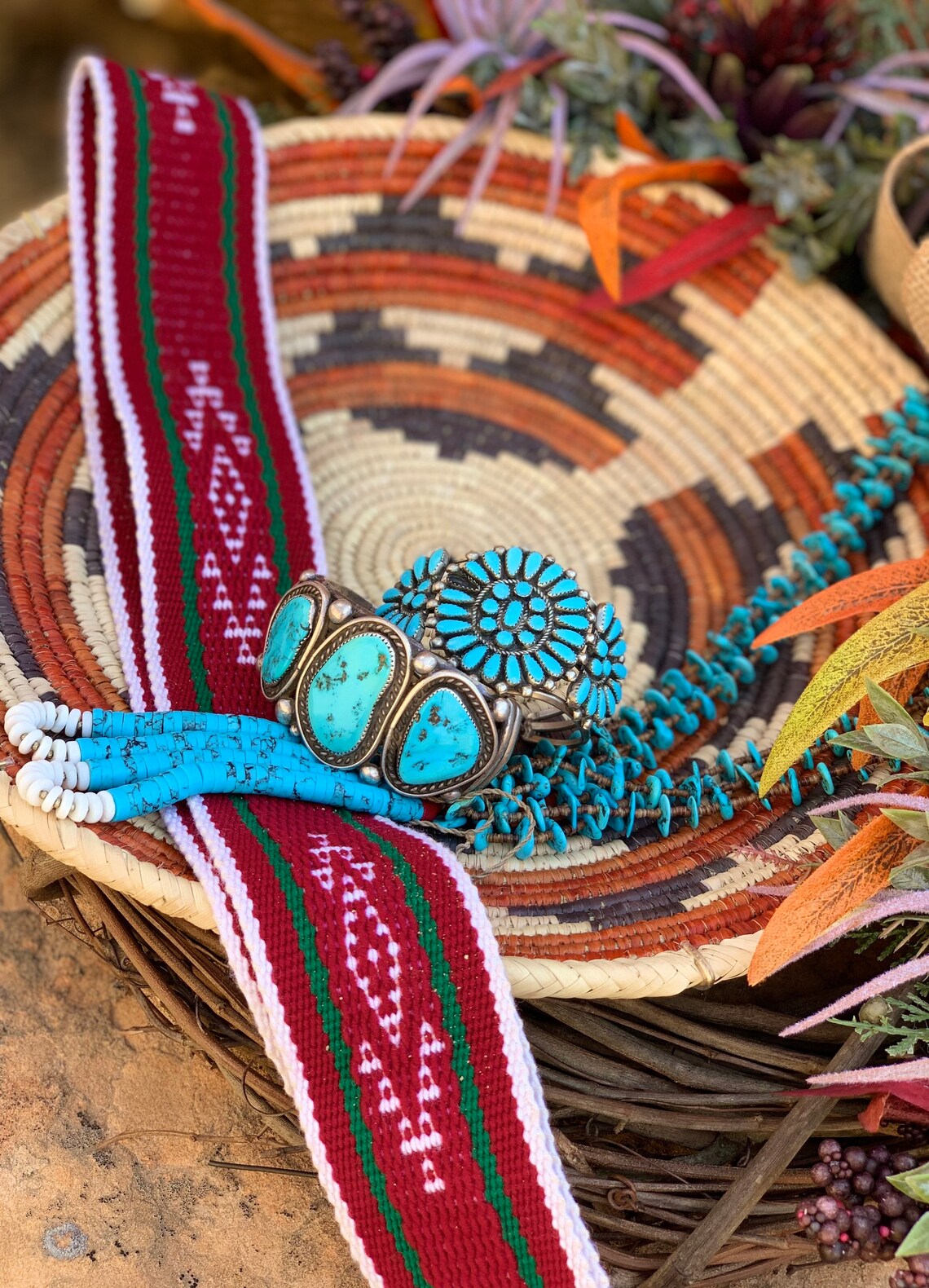 Navajo Wedding Basketsouthwestnavajo Basket Etsy